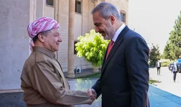 Dışişleri Bakanı Fidan Mesut Barzani ile görüştü