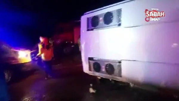 Deprem bölgesinden dönen belediye personellerini taşıyan otobüs devrildi: 3 ölü, 14 yaralı | Video