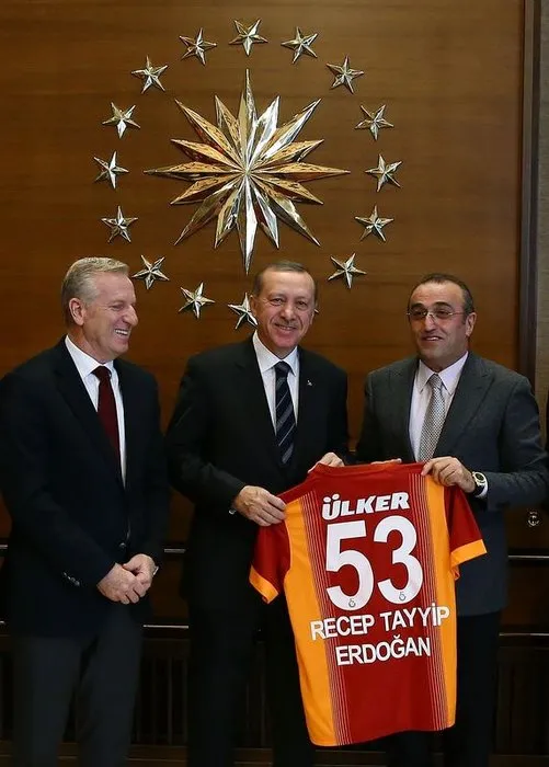 Galatasaray, Erdoğan’ı ziyaret etti