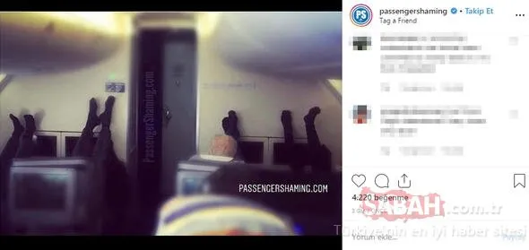 Uçakta iğrenç olay! Sosyal medyadan tepki yağdı...