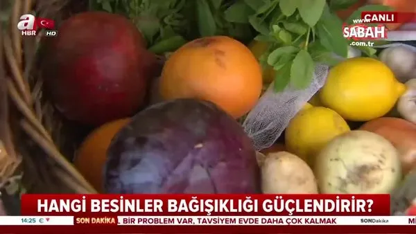 İşte Corona virüsü salgınında koruyan (gıda) besinler... Beslenme Uzmanı canlı yayında açıkladı | Video