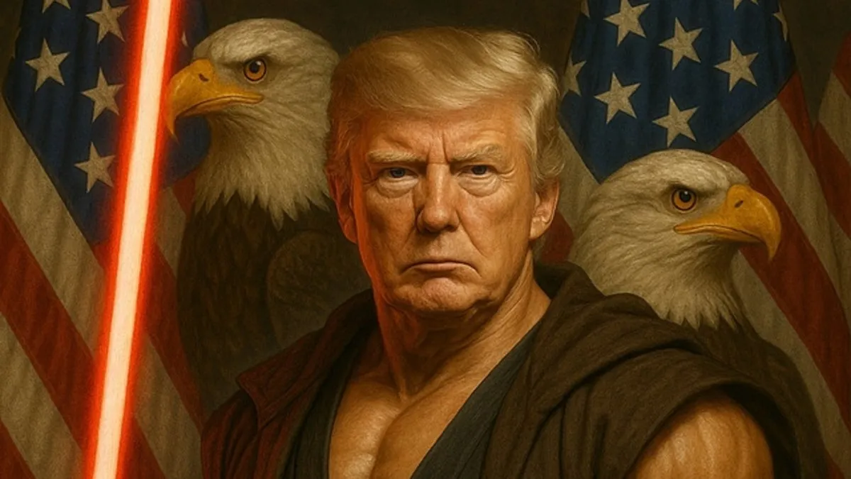 Beyaz Saray’dan ‘Star Wars’ paylaşımı: Trump savaşçı olarak tasvir edildi