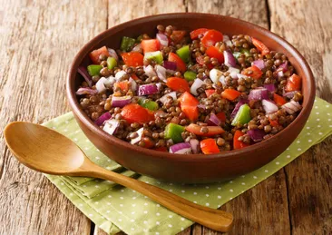 Yeşil mercimek salatası: Hem doyurucu hem lezzetli