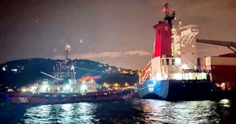 İstanbul Boğazında gemi arızası