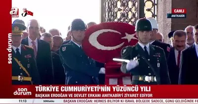 Başkan Erdoğan ve devlet erkanı Anıtkabir’de | Video