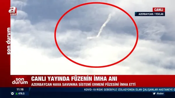 Son dakika haberi... Azerbaycan'ın Ermenistan'ın balistik füzesini canlı yayında vurma anı kamerada | Video