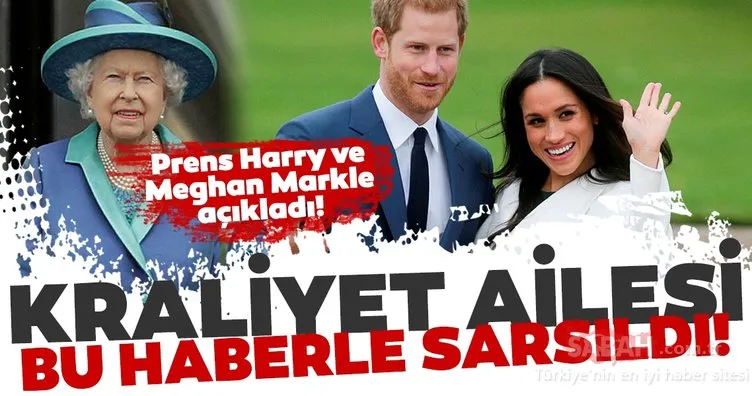Meghan Markle ve Prens Harry kraliyet ailesinden ayrıldı! İngiltere bu haberle sarsıldı!