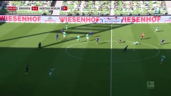 GOL | Werder Bremen 0-2 Hertha Berlin