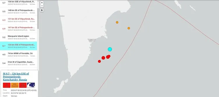 SON DAKİKA | Rusya’da 8,8 büyüklüğünde deprem! ABD ve Japonya’da tsunami uyarısı yapıldı