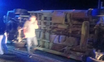 Van’da yolcu minibüsü devrildi: 9 yaralı