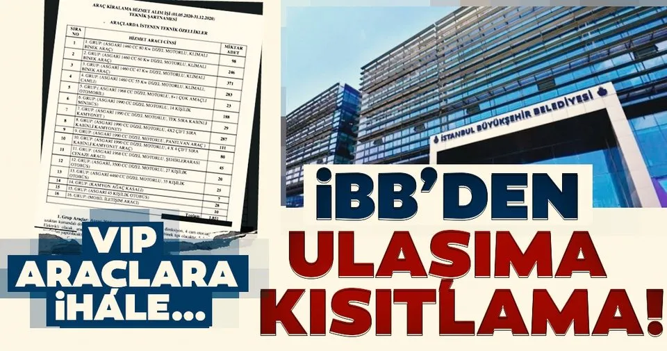 son dakika ibb den ulasima kisitlama