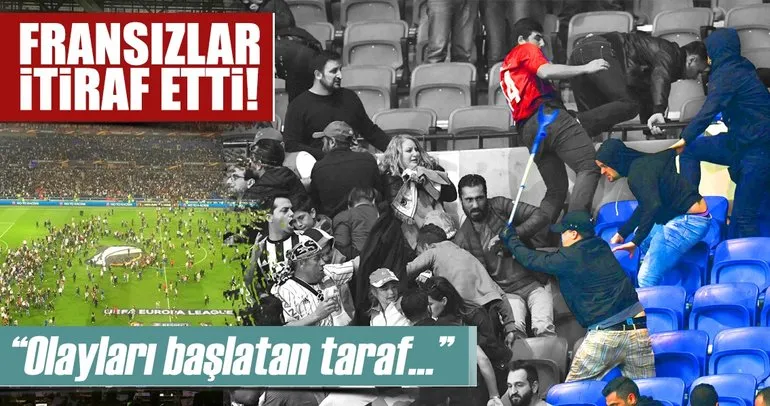 Lyon - Beşiktaş maçındaki olayları başlatan taraf...