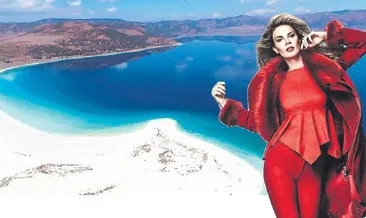 Salda Gölü’nde moda şov