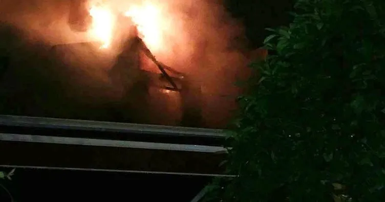 Bostancı’da ahşap binada korkutan yangın