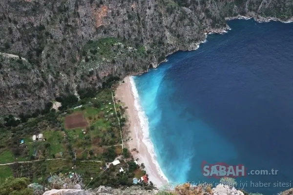 Fethiye'de deniz, rengiyle büyüledi