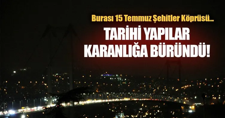 Bu akşam İstanbul’da tarihi yapılar 1 saatliğine karanlığa büründü!