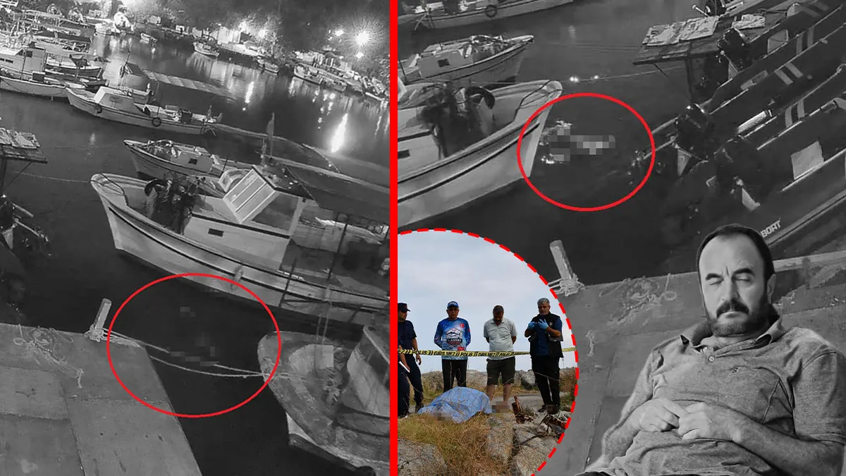 Hatay'da denize düşen yaşlı adamın kurtarılma anları