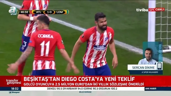 Son dakika transfer haberleri: Beşiktaş'tan Diego Costa'ya yeni teklif!