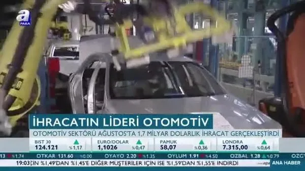 İhracatın lideri otomotiv