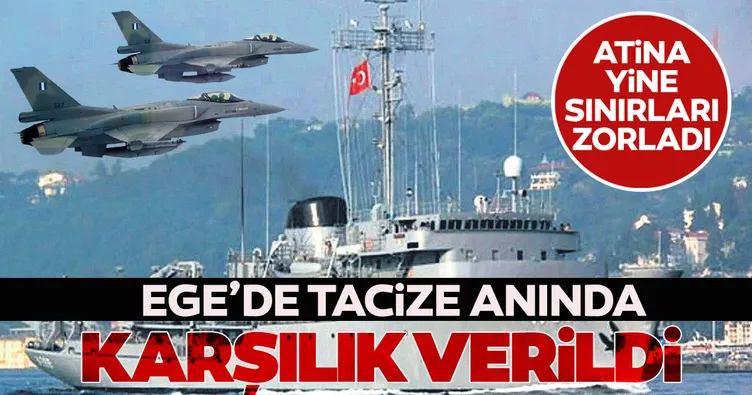 Ege’de tacize anında karşılık verildi