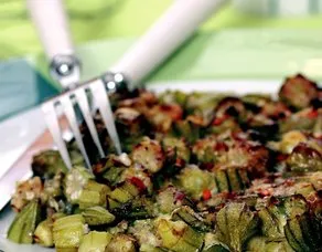 Yumurtalı Bamya Kızartması