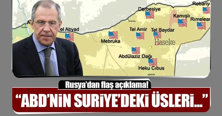 Lavrov’dan ABD’nin Suriye’deki üslerine ilişkin açıklama