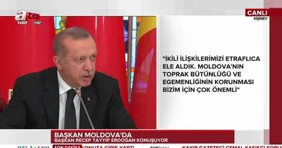 Cumhurbaşkanı Erdoğan’dan Moldova’da önemli açıklamalar