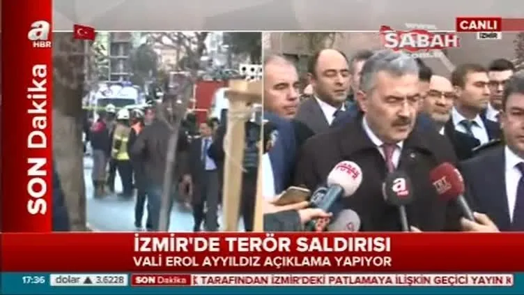 Son dakika: İzmir Valisi'nden patlamayla ilgili flaş açıklama
