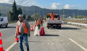 Anadolu Otoyolu Bolu Dağı geçişinde çalışma! İstanbul yönü trafiğe kapatılıyor #istanbul