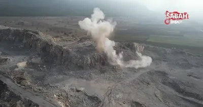 Dev kayalar dinamitle böyle parçalandı | Video