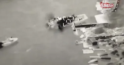Ukrayna, Rus gemisini böyle vurdu | Video