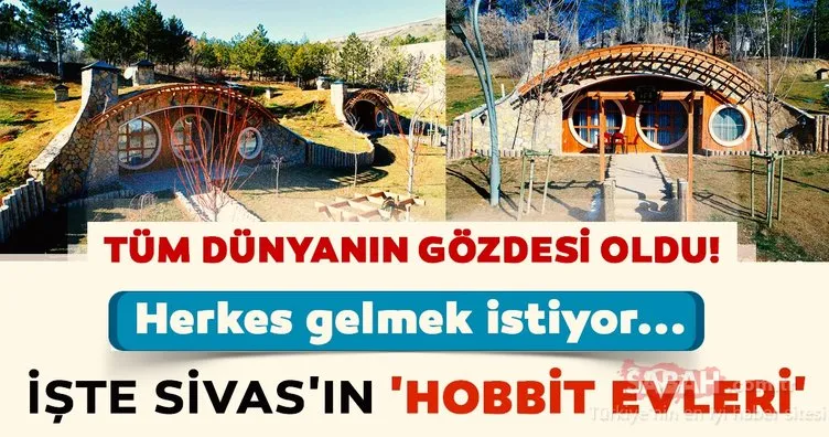 Tüm dünyanın gözdesi oldu! İşte Sivas’ın ’Hobbit Evleri’
