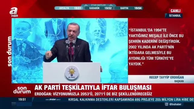 Son dakika: Başkan Erdoğan: Cumhur İttifakı olarak 2023 hedefimize ulaşacağız | Video