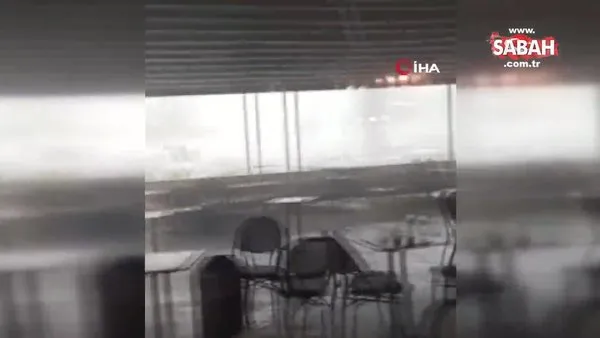 Ankara’da sağanak yağış ve fırtına hayatı olumsuz etkiledi | Video