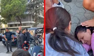 Kadıköy'de sokak ortasında dehşet! Tokat atıp bayılttı yetmedi etraftakilere bıçak çekti! 'Kızımı okula götüremiyorum' #istanbul