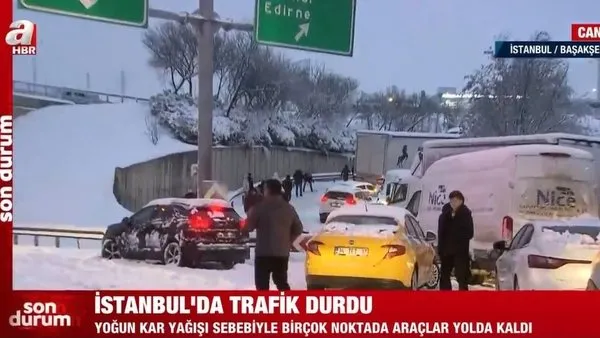 İstanbul’da trafik durdu! | Video
