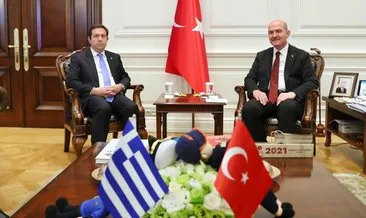 İçişleri Bakanı Soylu’dan Yunanistan Göç ve İltica Bakanı Mitarakis ile ortak basın toplantısı