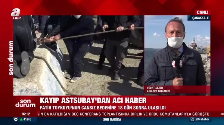 Çanakkale Gökçeada'da Astsubay Fatih Toykuyu'nun cansız bedeni 18 gün sonra bulundu | Video