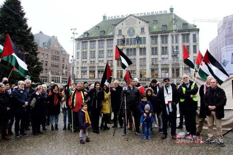 Hollanda’da Filistinlilerin Dönüş Anahtarı anıtı sergilendi