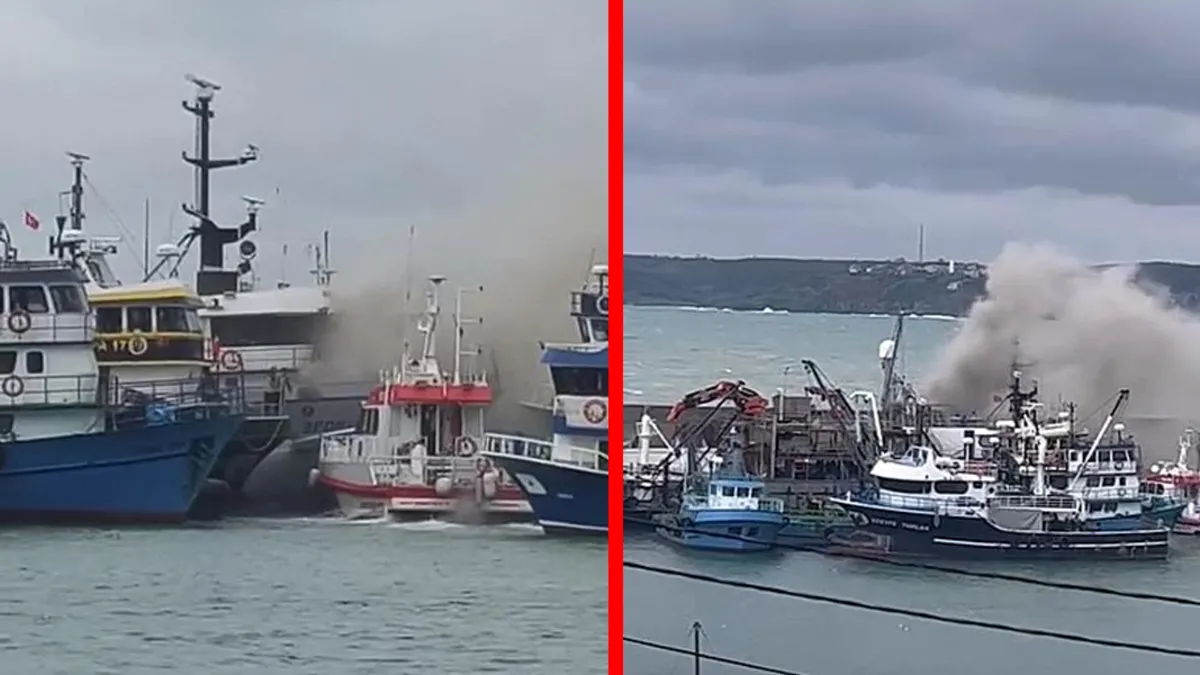 Rumeli Feneri'nde teknede korkutan yangın! Müdahaleler sürüyor… Rumeli Feneri'nde teknede korkutan yangın! Müdahaleler sürüyor…