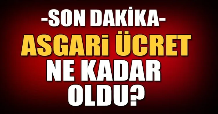 2018 asgari ücret zammı belli oldu! Asgari ücret ne kadar oldu? İşte rakamlar...