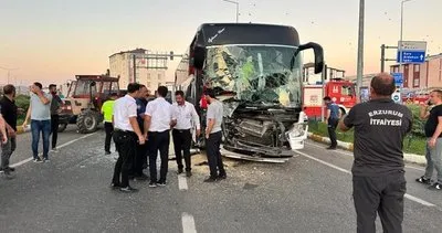 Erzurum’da feci kaza! 10 kişi yaralandı #erzurum