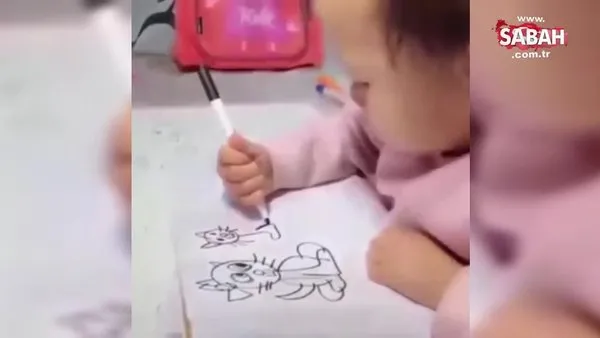1 yaşındaki bebeğin çizimlerine inanamayacaksınız!