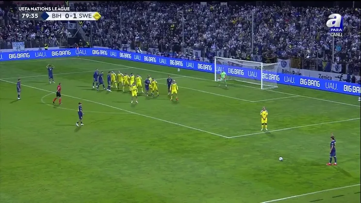 GOL İZLE | Bosna Hersek 1-1 İsveç (Alajbegovic)