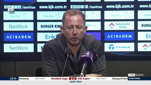 Beşiktaş Teknik Direktörü Sergen Yalçın'dan takıma eleştiri! | İZLE