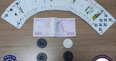 Gümüşhane’de kumar oynayan 4 kişiye 25 bin 700 TL ceza #gumushane