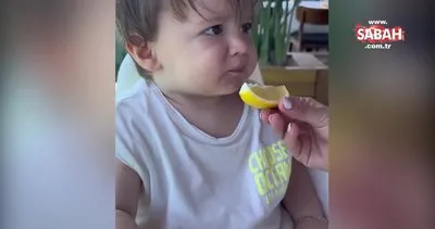 Hande Soral’ın oğlu Ali ilk kez limon yedi! İşte Hande Soral ve oğlu Ali’nin sevimli o anları! | Video