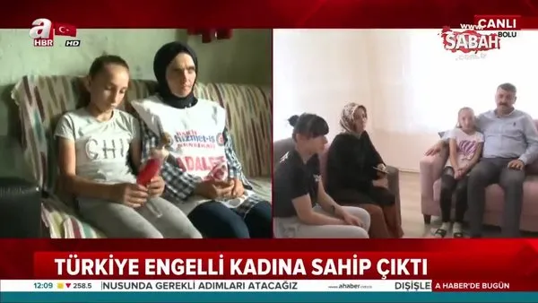 CHP’li Bolu Belediye Başkanı Tanju Özcan’ın kovduğu engelli kadına Türkiye sahip çıktı