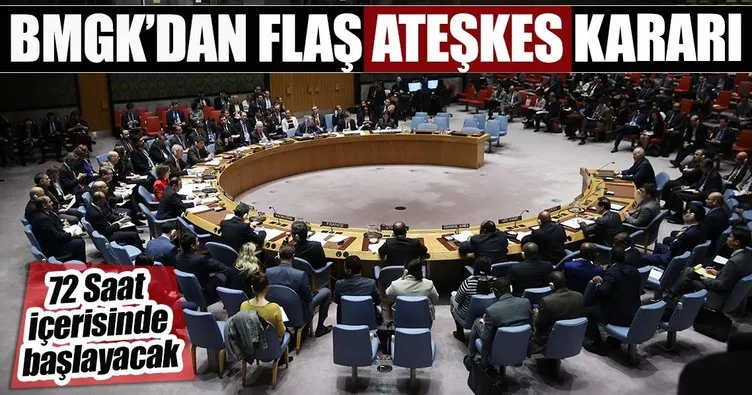 BM’den Suriye’de ateşkes kararı