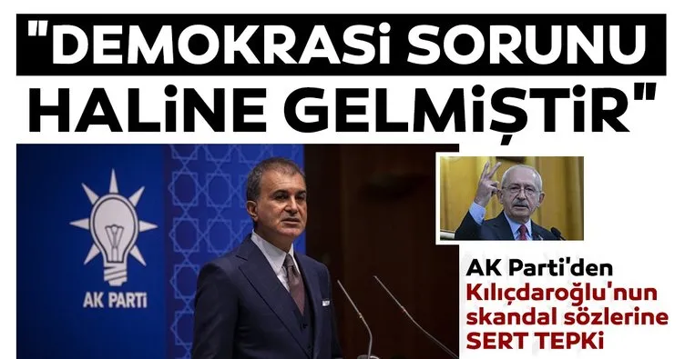 Son dakika | AK Parti’den CHP lideri Kılıçdaroğlu’nun skandal sözlerine sert tepki: Demokrasi sorunu haline gelmiştir...